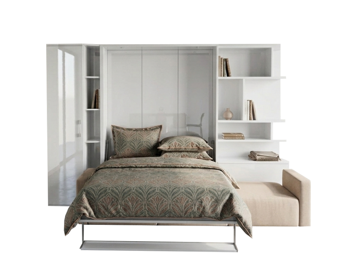 Wohnwand Set Royal mit Schrankbett und Sofa, 5-tlg.